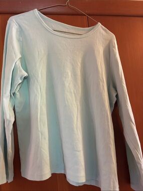 Covington Light Mint Long Sleeve Crewneck Tee